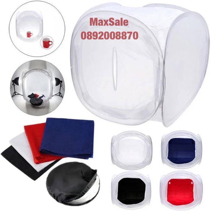 Фото кутия за заснемане на продукти снимки Led 40 60 120см