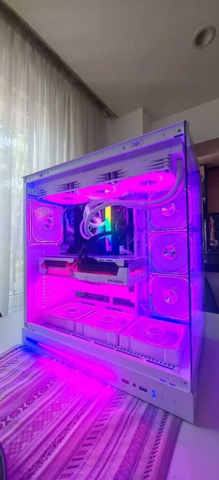 Мощно ТОП Геймърско PC Ryzen 7 9800X3D/64Gb Corsair/1.5TB SSD/RX 9070XT 16Gb/WiFi&BT/Гаранция