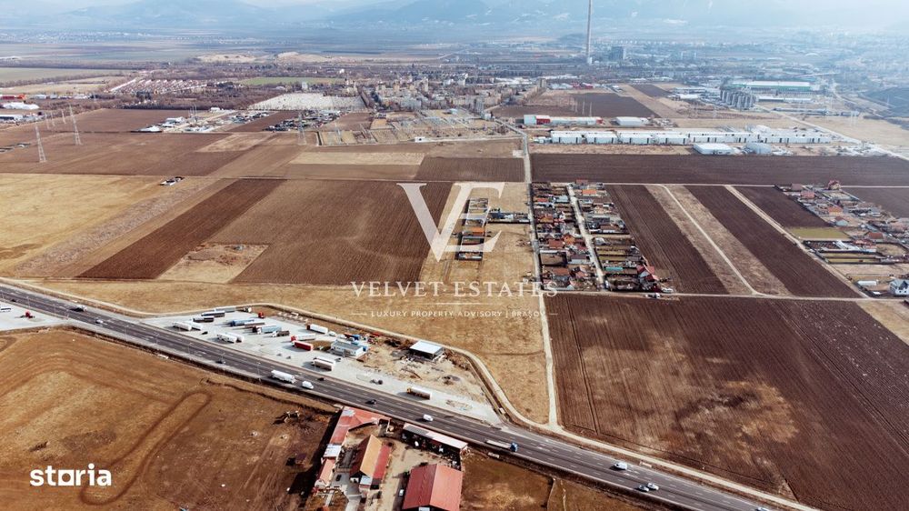 Teren 9.026 mp Sanpetru/Brasov – PUZ Aprobat Blocuri P+2E+M