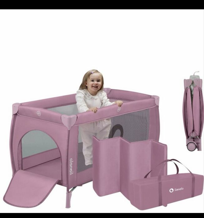 Patut bebelusi pliant roz impecabil