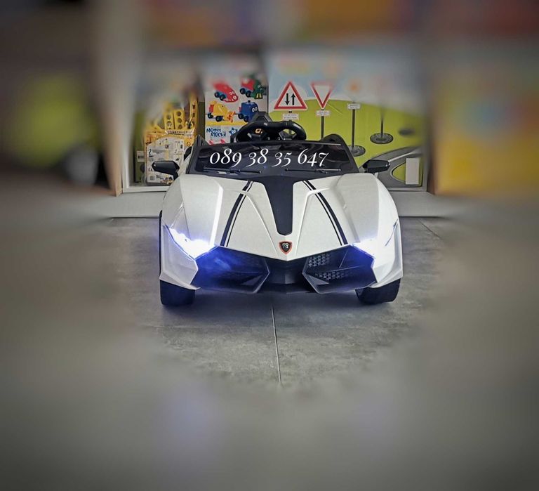 ТОП ЦЕНАНОВО!Акумулаторна кола CORDOBA WHITE с 12V батерия,Bluetooth