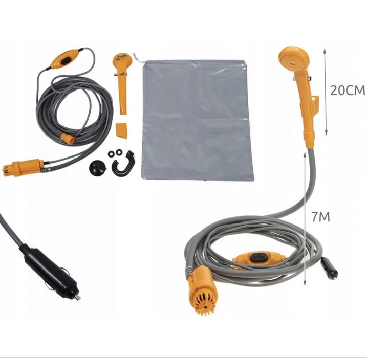 Dus Camping drumetii cu pompa de Apa 12V pentru Voiaj