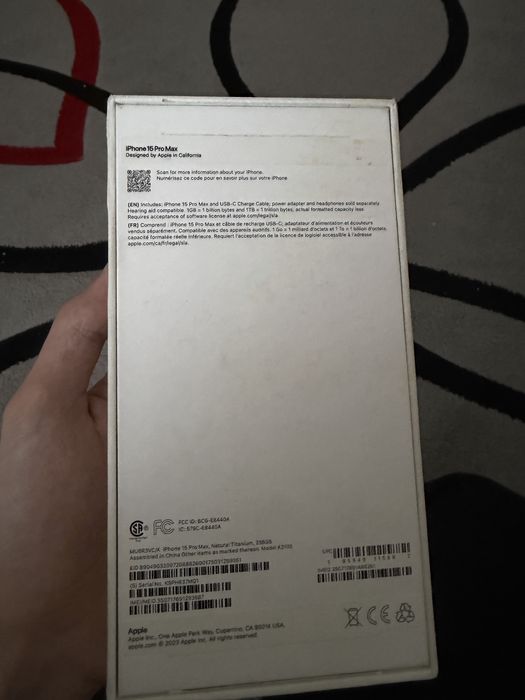 Комплектация iphone 15 pro max