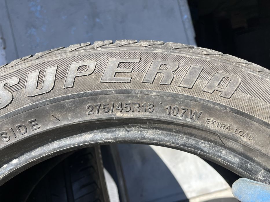 2 бр. летни гуми 275/45/18 Superia DOT 3020 5 mm