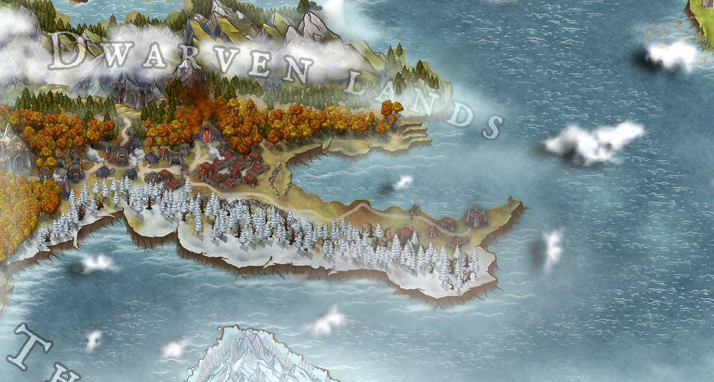 Продавам Фентъзи Карта за подарък за стена - в различни размери