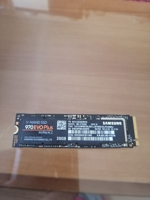 Ssd nvme m2 samsung 250gb