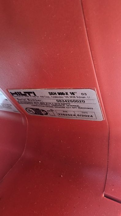 Hilti DSH 900X,drujba de tăiat beton, disc 400mm 2024
