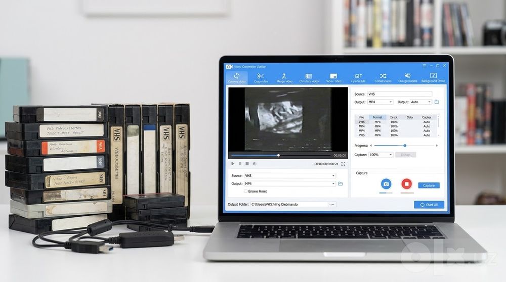 Оцифровка видеокассет VHS, MiniDV + Реставрация и Восстановление