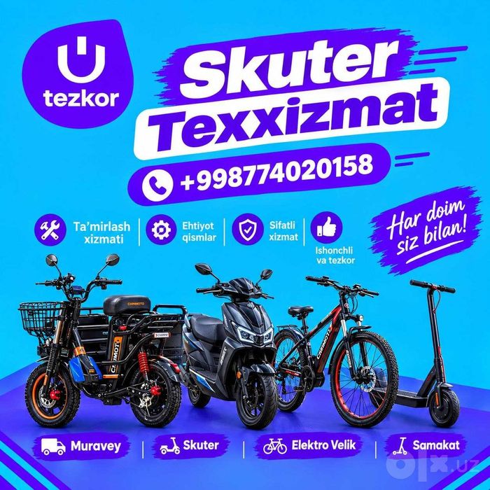 Skuter Texxizmat Tamirlash