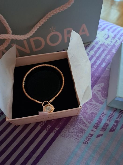 Пандора shine rose gold