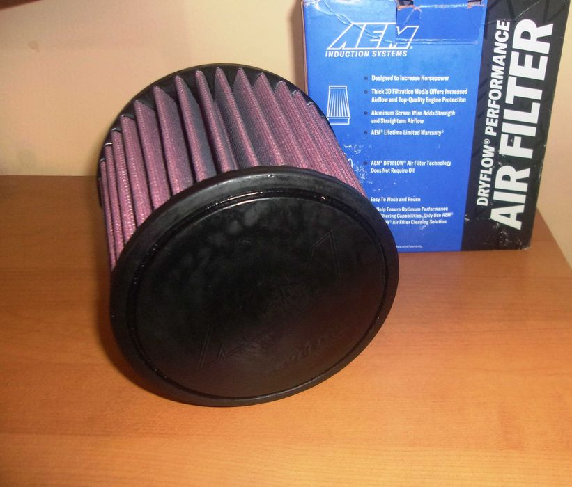 Спортен филтър AEM, отвор 89мм, нов, промо цена!
