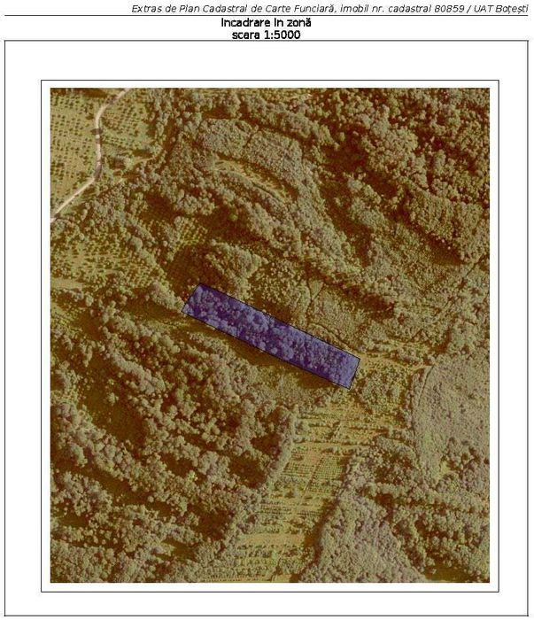 Vand extravilan 2.5+1 ha padure