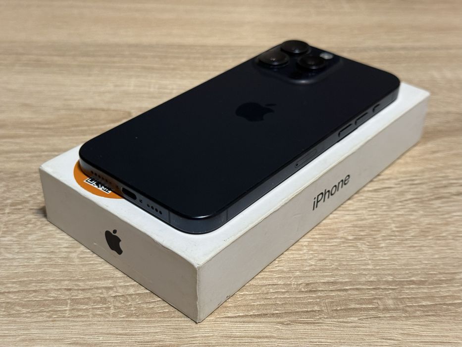 iPhone 15 Pro Max 256GB Blue Titanium Impecabil Cutie și Accesorii