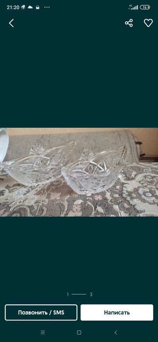 Хрусталлар сотилади оригинал янги ишлатилмаган