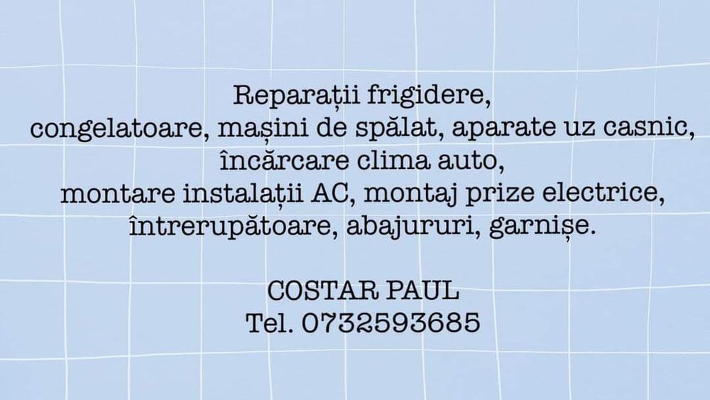 Reparatii Frigidere