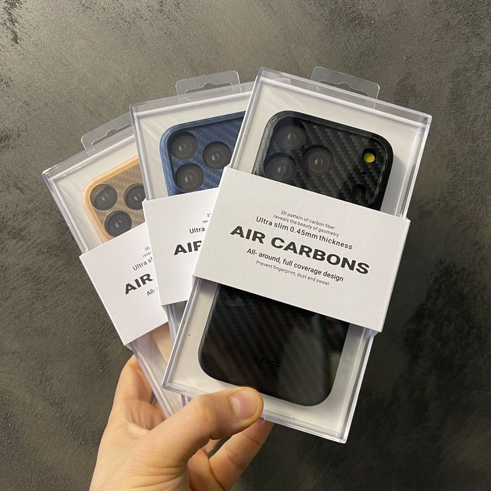 Тънък карбонов кейс Kzdoo за iPhone 17 Pro 17 Pro Max 17 17 Air