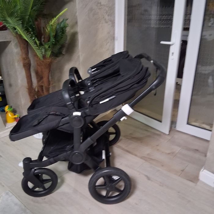 Carucior gemeni bugaboo donkey  cu scaune auto