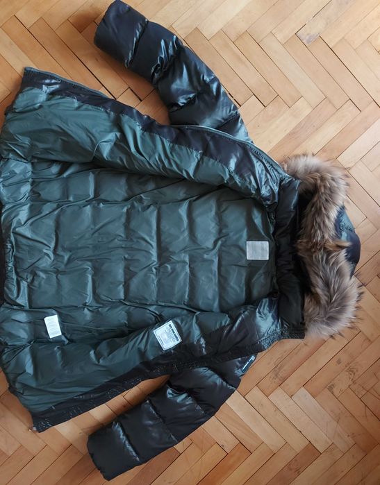 Bamboogie down jacket,M40/L42 дамско пухено яkе90%пух10%пера дълго84см