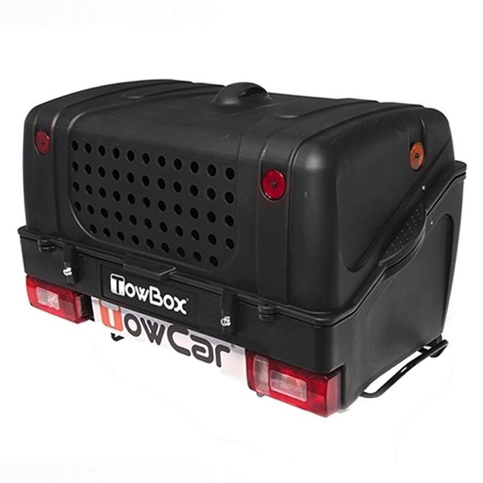 Cutie portbagaj pe carligul de remorcare Towbox V1 DOG Negru