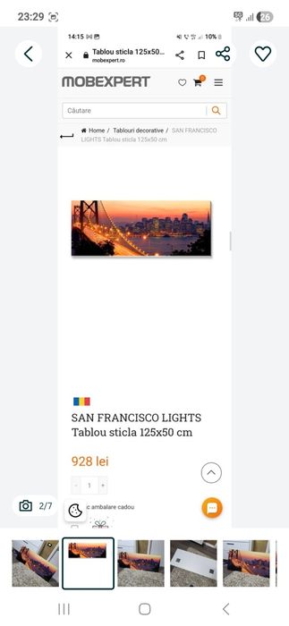 Tablou din sticla San Francisco