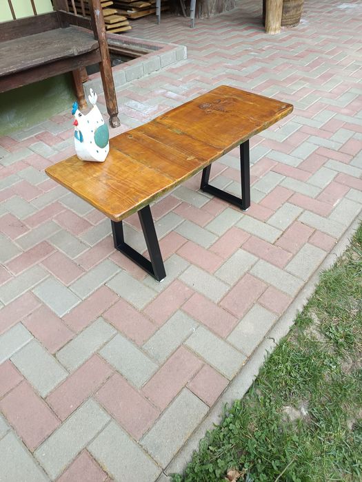 Masa cafea blat lemn recuperat