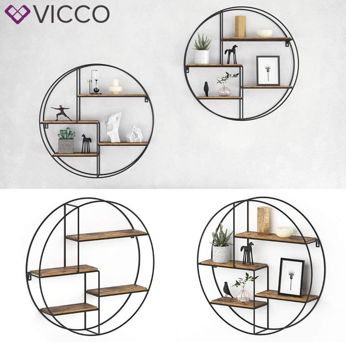 Метална кръгла етажерка Vicco 5805