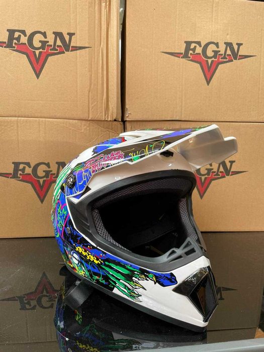 Casca Moto Enduro Cross ATV S M L XL Cagula Cadou