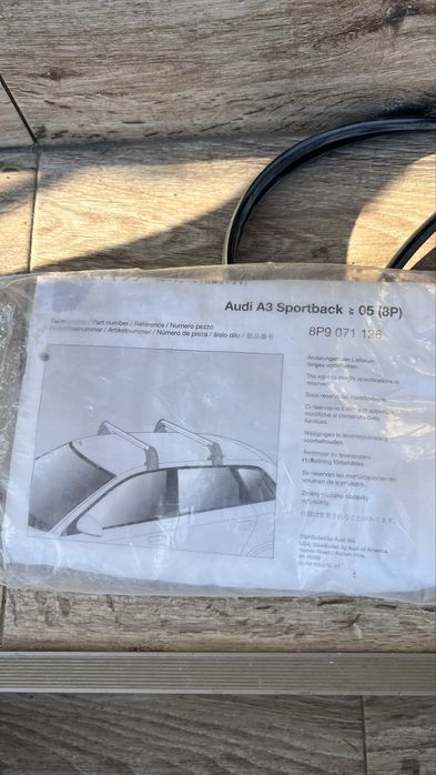 Bare transversale portbagaj Audi Original