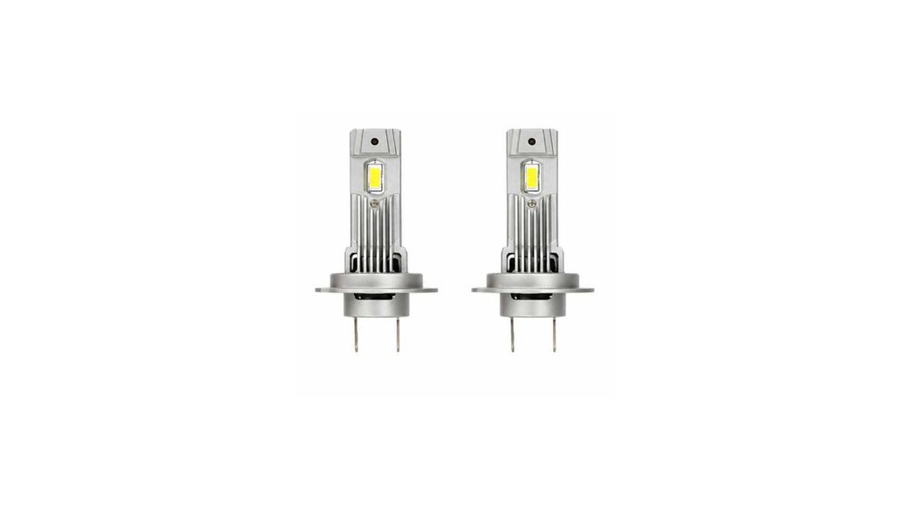 Set 2 becuri LED auto H7 Canbus C08, 20W, 21.000 lm, 6000K, cu ventilator