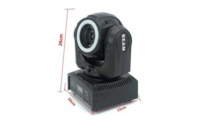 Moving head beam Led Mini 40w Dmx 4 butoane
