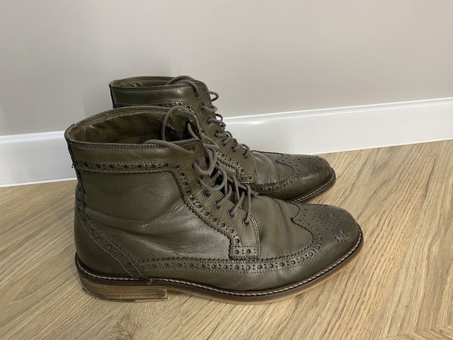 Мъжки боти оксфорд от  естествена кожа 43