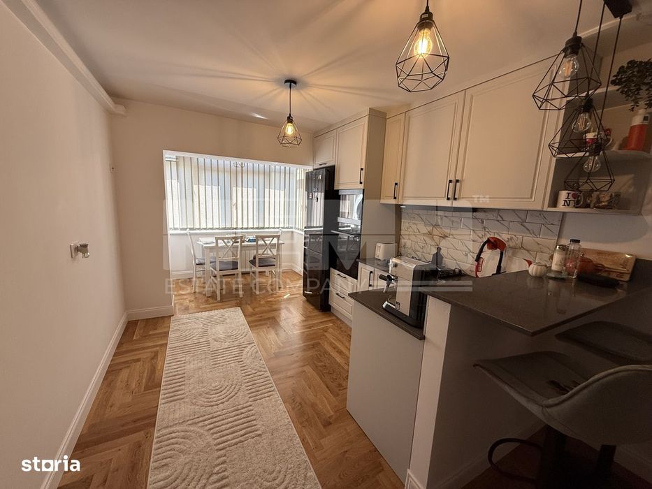 Apartament de închiriat | 3 camere | Zona Centrală | Complet mobilat