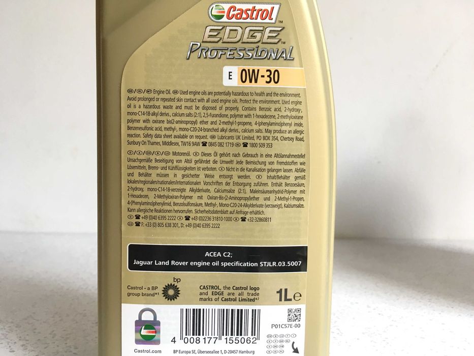 Ulei Jaguar / Land Rover STJLR.03.5007 Castrol Edge Professional 0w30