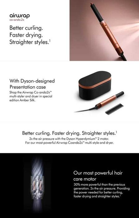 +Dyson Airwrap Co-anda2x™ multi-styler and dryer Straight+Wavy