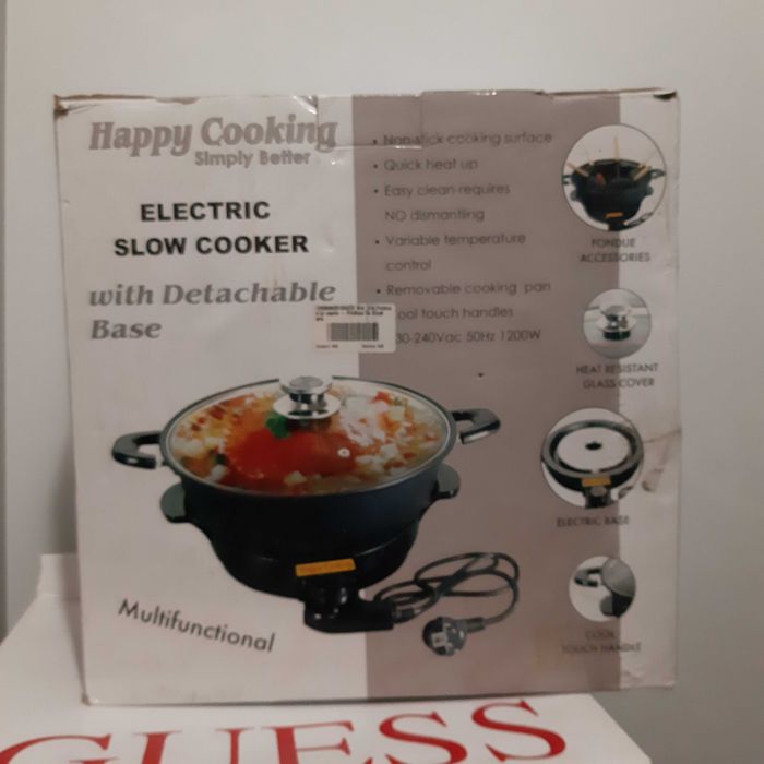 Happy Cooking Multifunctional Slow Cooker și fondue cu brânză