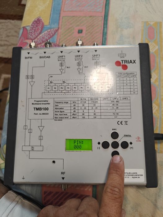 Amplificator multiband cablu Tv Triax TMB100