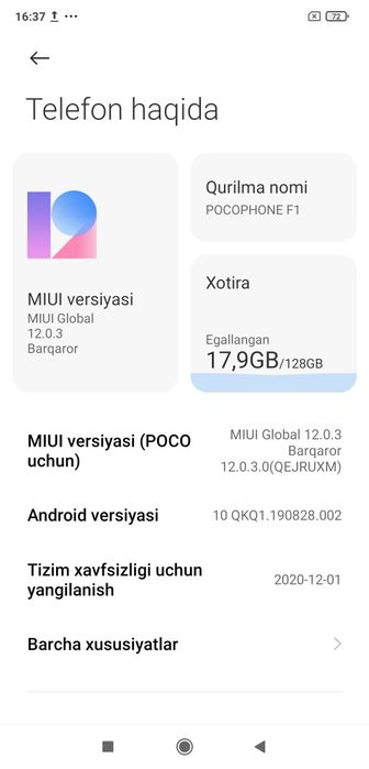 Pocophone F1 128/6gb