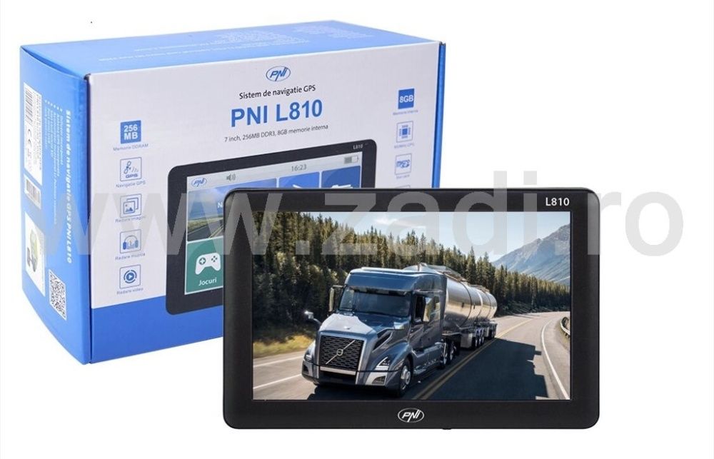 GPS camion, PNI L807-soft truck-full europa+romania actualizate la zi