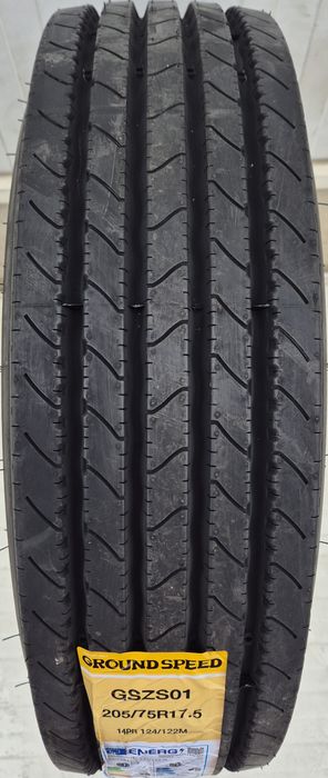 205/75 R17.5, 124M, GROUNDSPEED 14PR, Anvelope directie M+S