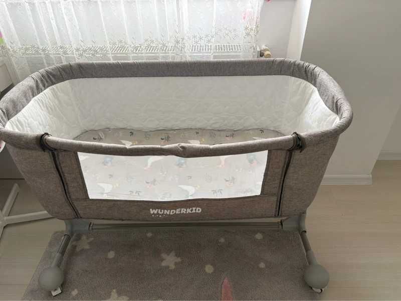 Patut 2 in 1 co-sleeper Wunderkid - Sweet Dreams, Gri