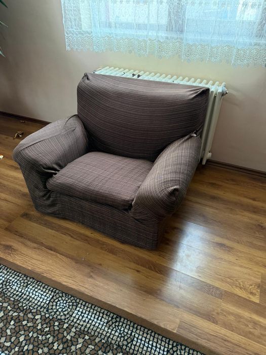Canapea si doua fotolii+husa canapea in culoarea fotolilor