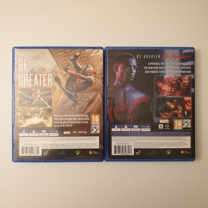 Marvels Spiderman (2018) & Marvels Spiderman Miles Morales PS4/Playstation 4