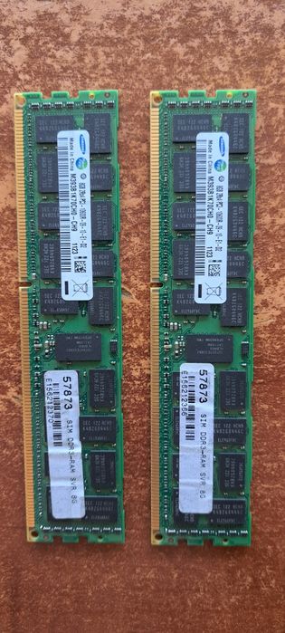2x 8GB DDR3 ECC Server RAM Samsung - 16GB Total - Din Dezmembrări