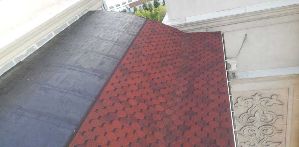 Крыша монтаж гибкой черепицы