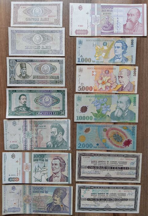 Bacnote românești, se vând la lot