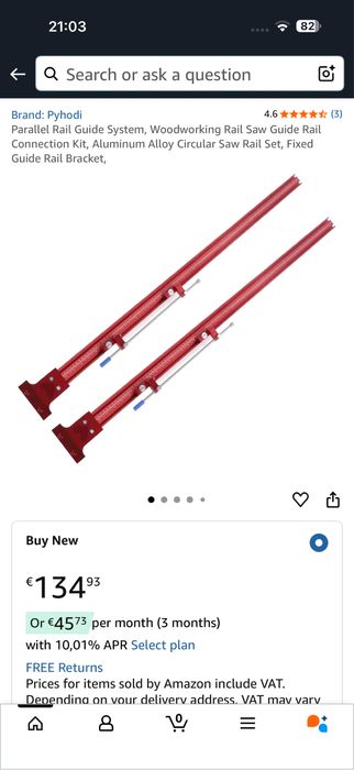 Продавам водачи за линеал за потапящ циркуляр