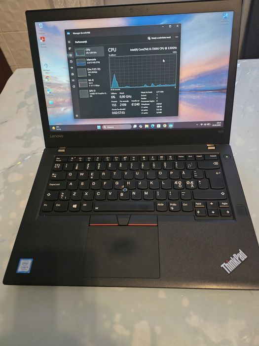 Diagnoza auto Lenovo T470, i5-7200, ram 8gb, ssd 256gb