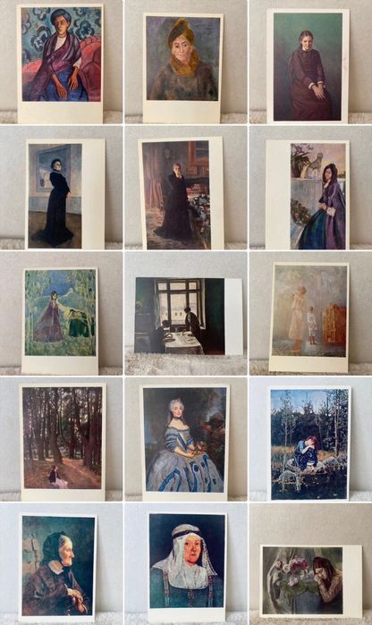 Открытки СССР девушки женщины