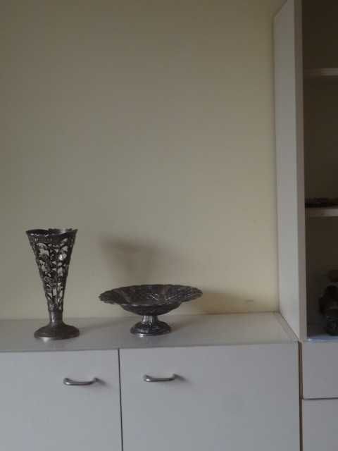 Метална ваза + купа от Германия