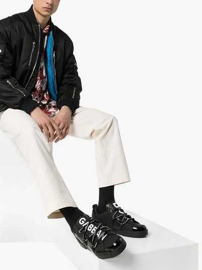 [ULTIMA MĂRIME DISPONIBILĂ: 43] Adidasi/sneakers talpa low/pantofi casual-elegant barbati Dolce & Gabbana Portofino Leather D&G